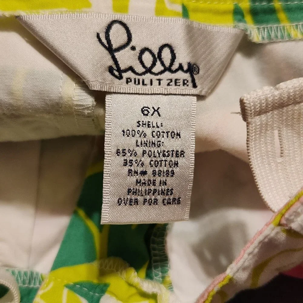 LILLY PULITZER COLORFUL SEA LIFE capris pants || 6X HUC
